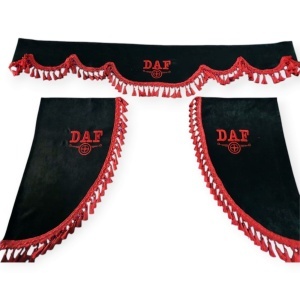 Perdea parbriz şi colţare Daf cu ciucuri
