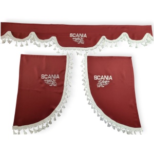 Perdea parbriz și colțare SCANIA cu ciucuri