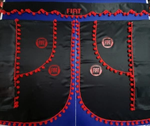 Set complet perdele Fiat Ducato cu ciucuri rotunzi