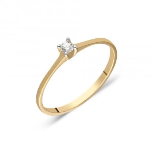 Inel de logodna cu diamant-0,07 CT