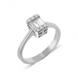 Inel de logodna cu diamante - 0,11CT;0,14CT