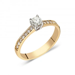 Inel de logodna cu diamante - 0,23CT ; 0,13CT