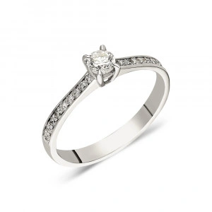 Inel de logodna cu diamante - 0,17CT; 0,20CT