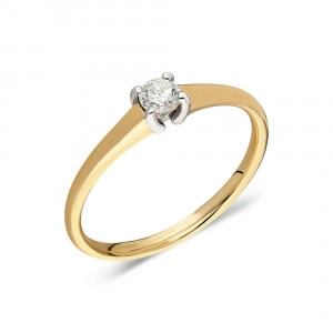 Inel de logodna cu diamant- 0,21CT