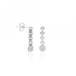 Cercei cu diamante - 0,29CT ; 0,14CT