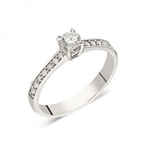 Inel de logodna cu diamante - 0,15CT; 0,31CT