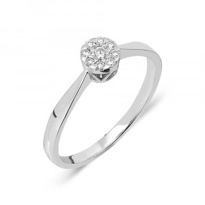 Inel de logodna cu diamante - 0,10CT