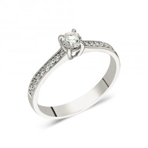 Inel de logodna cu diamante - 0,16CT ; 0,25CT