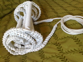 SCALETTA 5 PIOLI CORDA CORDURA SCALA BARCA GOMMONE PIOLI GRADINI