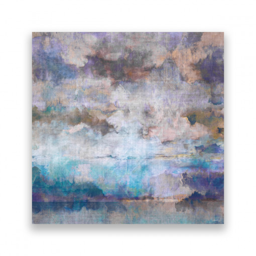 Tablou Canvas - Tablouri Abstracte, Modern, Albastru, Pictura, 100 x 100 cm