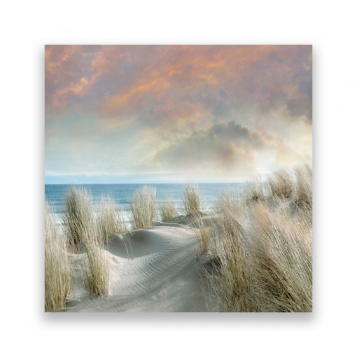 Tablou Canvas - Natura, Tablouri cu peisaj, Mare, Plaja, Toamna, 100 x 100 cm