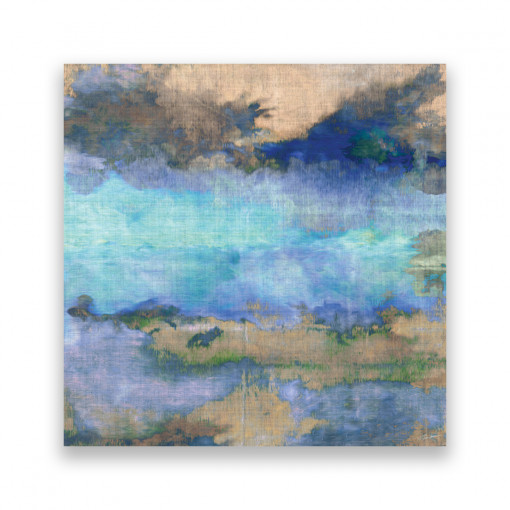 Tablou Canvas - Tablouri Abstracte, Pictura, Modern, Albastru, 100 x 100 cm