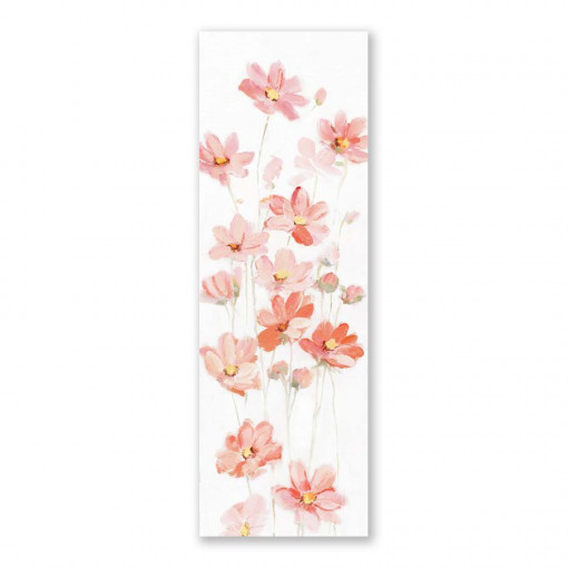 Tablou Canvas - Tablouri cu flori Rosii de Vara I, 50 x 150 cm