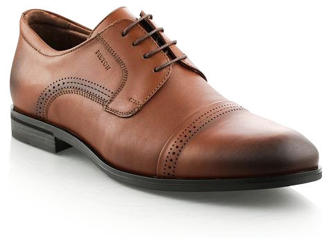 Elegant men's shoes Light brown Pieton