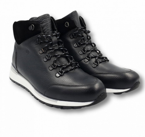 Men's natural leather boots AVENUE Black