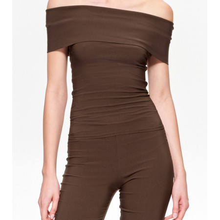 Top cu decolteu Bardot