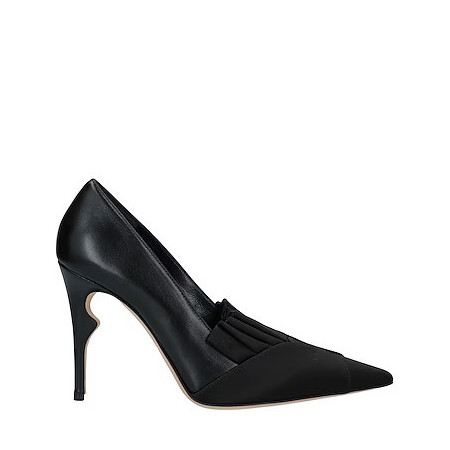 Stiletto piele si satin