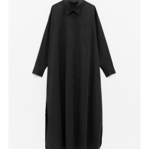 Rochie tip camasa | Negru - Img 1