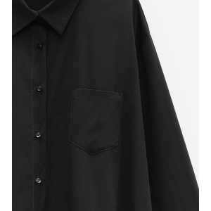 Rochie tip camasa | Negru - Img 2