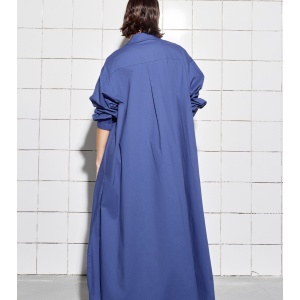 Rochie tip camasa | Albastru - Img 2