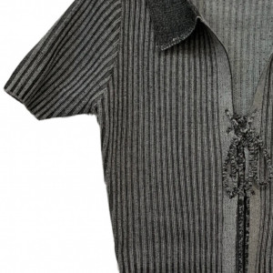 Tricou crop tricotat - Img 2