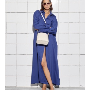 Rochie tip camasa | Albastru - Img 3