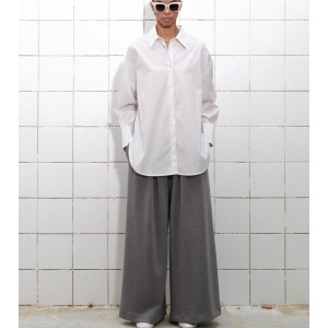 Camasa oversized | Alb - Img 4