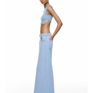 Cropped top cu strasuri - Img 2