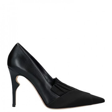 Stiletto piele si satin - Img 1