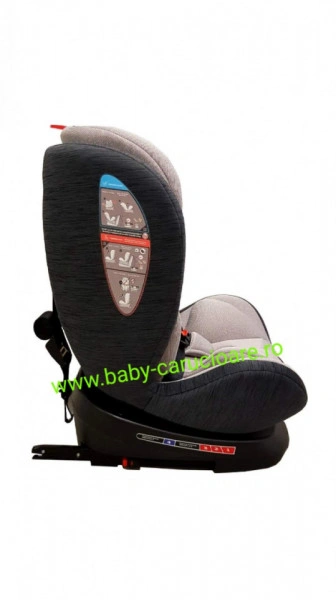 Scaun-auto-cu -sofix-360°-i-Size-Omologare-R-129-Baby-Care-Gri - Img 8