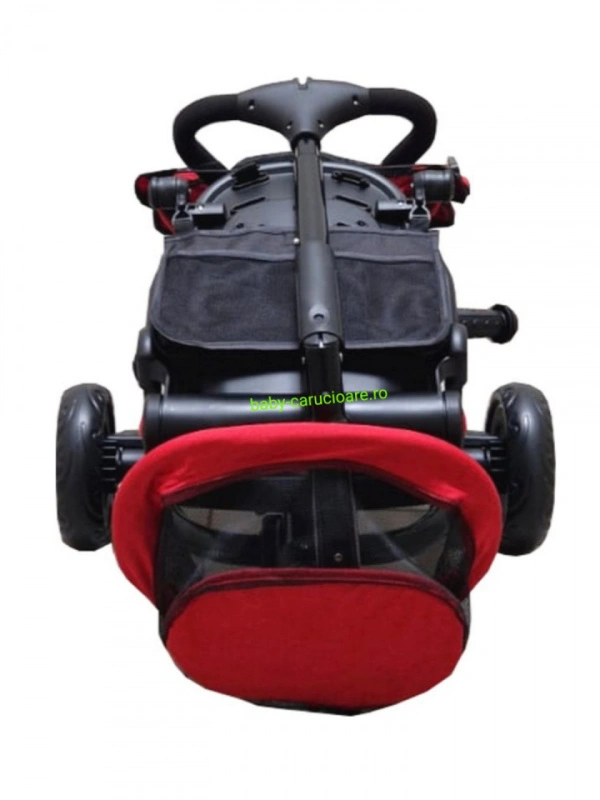 Tricicleta-pliabila-multifuncționala-360°-Baby-C-cu-poziție-pentru-somn-cod-T-08-E-Rosu - Img 6