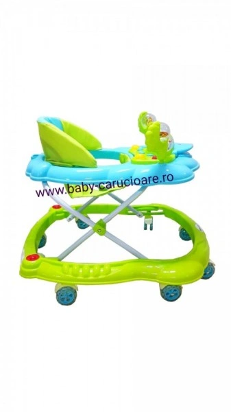 Premergator cu roți din silicon Baby Care Aqua - Img 2