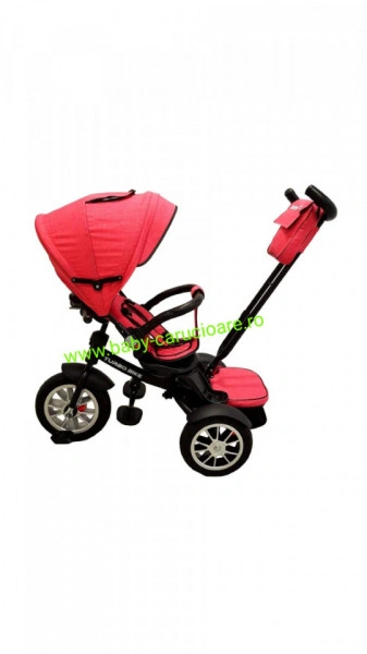 Tricicleta Turbo Bike cu poziție pentru somn Baby Care Pink - Img 2