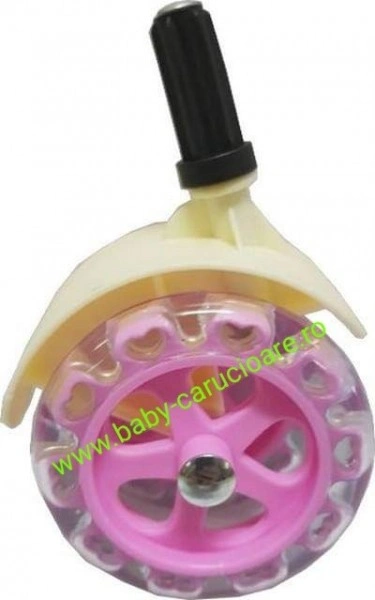 Premergator balansoar 2 in 1 cu roți din silicon Baby Care Ratusca Roz - Img 4
