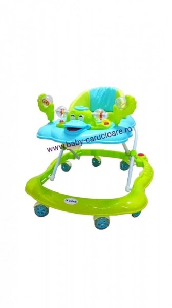 Premergator cu roți din silicon Baby Care Aqua - Img 3