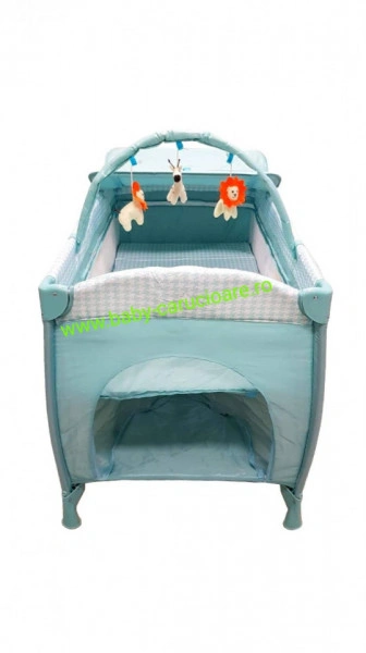 Patut cu fermoar 2 in 1 Baby Care FG Albastru Azur - Img 2