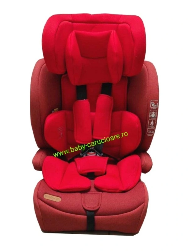 Scaun-Auto-cu-Isofix-Baby-C-Safety-Plus-Omologare-R-129-i-Size-9-36-kg-Rosu - Img 4