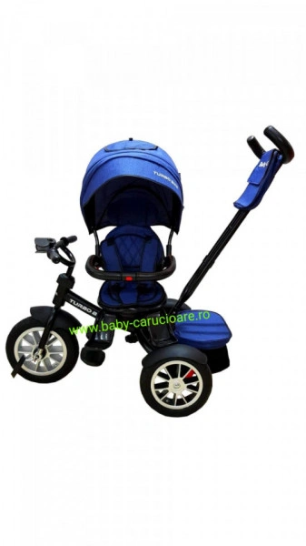 Tricicleta Turbo Bike cu poziție pentru somn Baby Care Albastru - Img 4