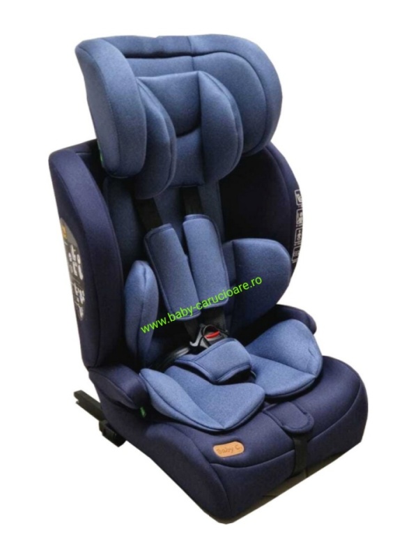 Scaun-Auto-cu-Isofix-Baby-C-Safety-Plus-Omologare-R-129-i-Size-9-36-kg-Albastru