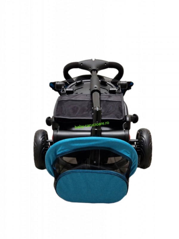 Tricicleta-pliabila-multifuncționala-360°-Baby-C-cu-poziție-pentru-somn-cod-T-08-E-Albastru - Img 5