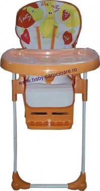 Masă scaun Baby Care CC Portocaliu - Img 1