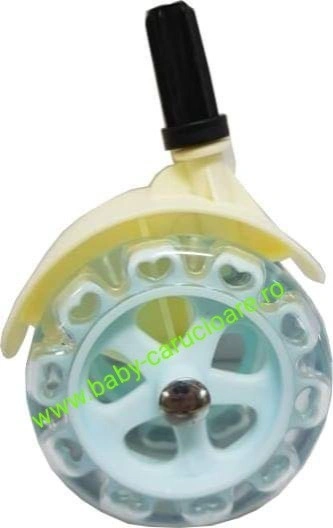 Premergator balansoar 2 in 1 cu roți din silicon Baby Care Ratusca Albastru - Img 4