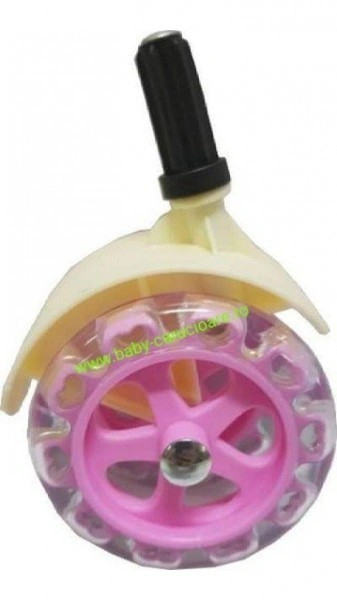 Premergător cu roți din silicon Baby Care ratusca- roz - Img 4