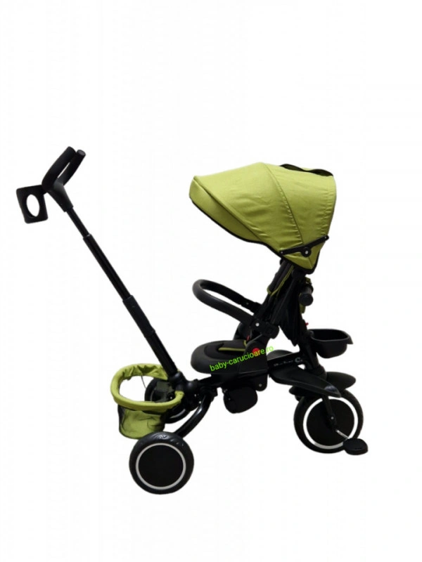 Tricicleta-pliabila-multifuncționala-360°-Baby-C-cu-poziție-pentru-somn-cod-T-08-E-Verde - Img 4