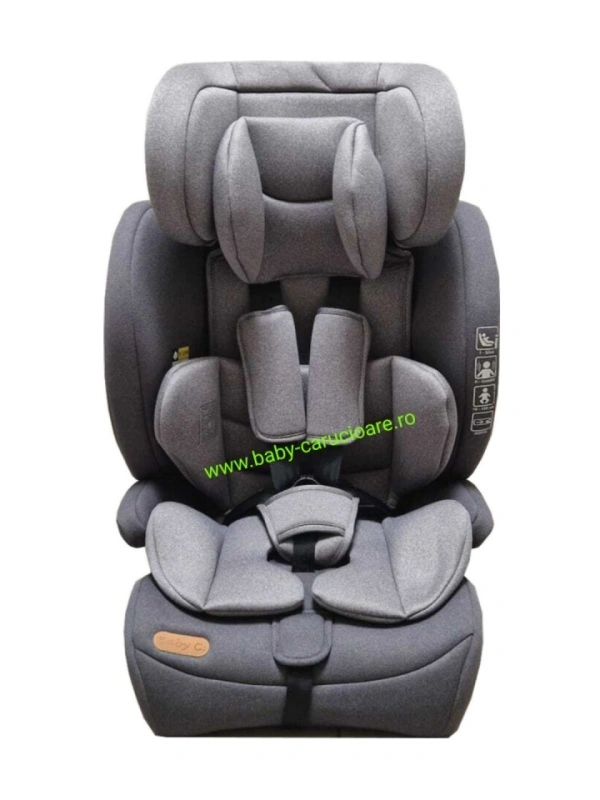Scaun-Auto-cu-Isofix-Baby-C-Safety-Plus-Omologare-R-129-i-Size-9-36-kg-Gri - Img 3