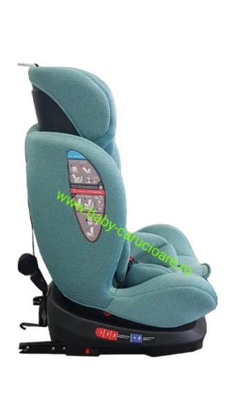 Scaun-auto-cu -sofix-360°-i-Size-Omologare-R-129-Baby-Care-Green - Img 3