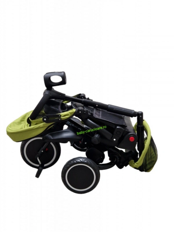 Tricicleta-pliabila-multifuncționala-360°-Baby-C-cu-poziție-pentru-somn-cod-T-08-E-Verde - Img 5