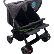 -Carucior-nou-nascut-2-in-1-Baby-C-pentru-gemeni-cod-P-700-Gri-Design-1