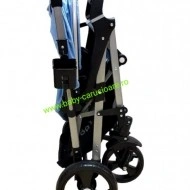 Cărucior nou născut 2 in 1 +plasă pentru insecte Baby Care 511 Albastru - Img 4