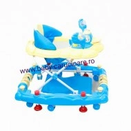 Premergător balansoar 2 in 1 Baby Care Ratusca Albastru - Img 2